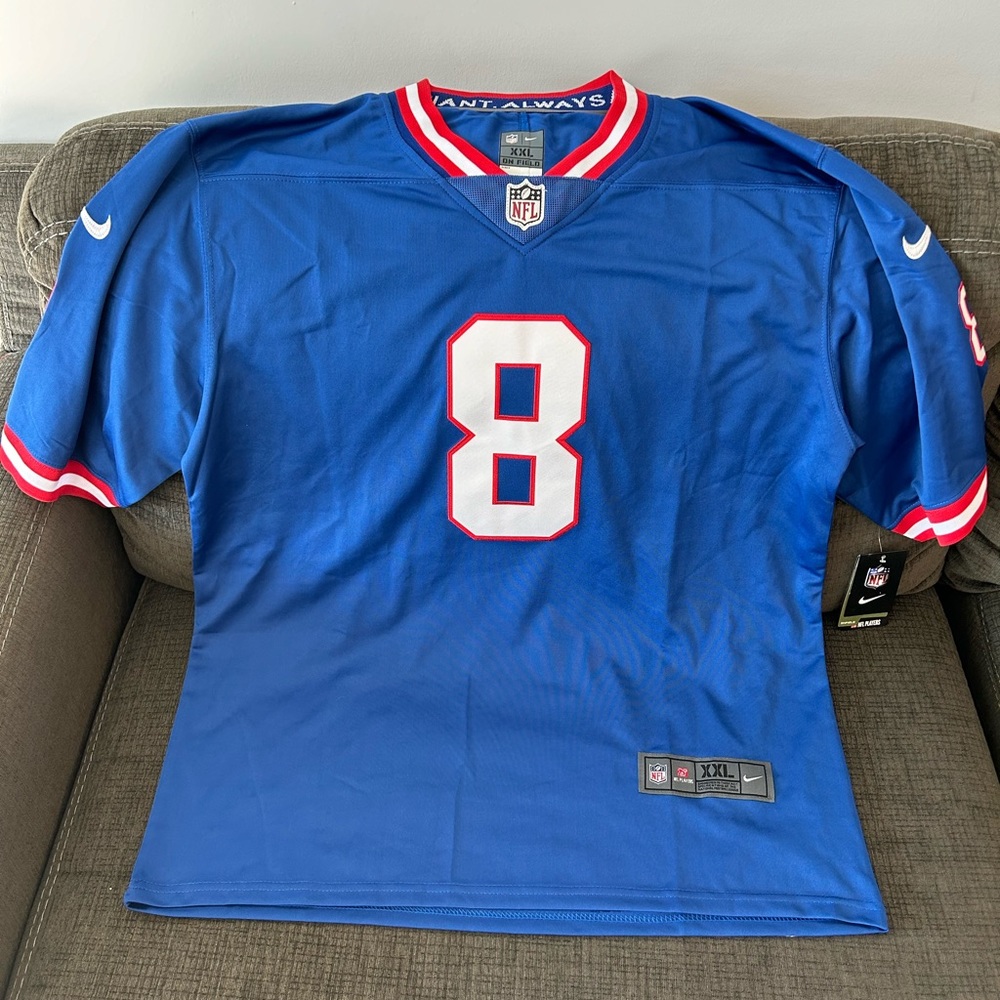 Nike New York Giants Daniel Jones #8 Blue Football NFL Jersey Men’s Size: XXL